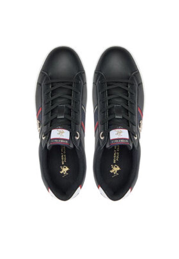 Beverly Hills Polo Club Sneakersy V12-722 Czarny. Kolor: czarny. Materiał: materiał