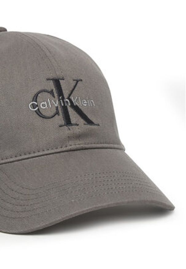 Calvin Klein Czapka z daszkiem LV04G5004G Szary. Kolor: szary. Materiał: materiał, bawełna