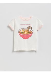 Reserved - T-shirt Pusheen - złamana biel. Materiał: bawełna #1