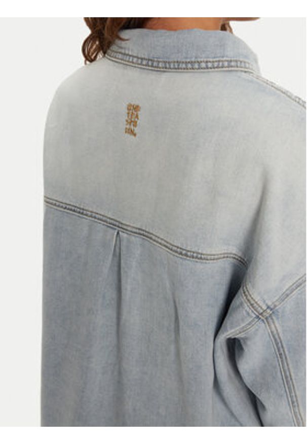 One Teaspoon Koszula jeansowa 26628 Niebieski Relaxed Fit. Kolor: niebieski. Materiał: bawełna