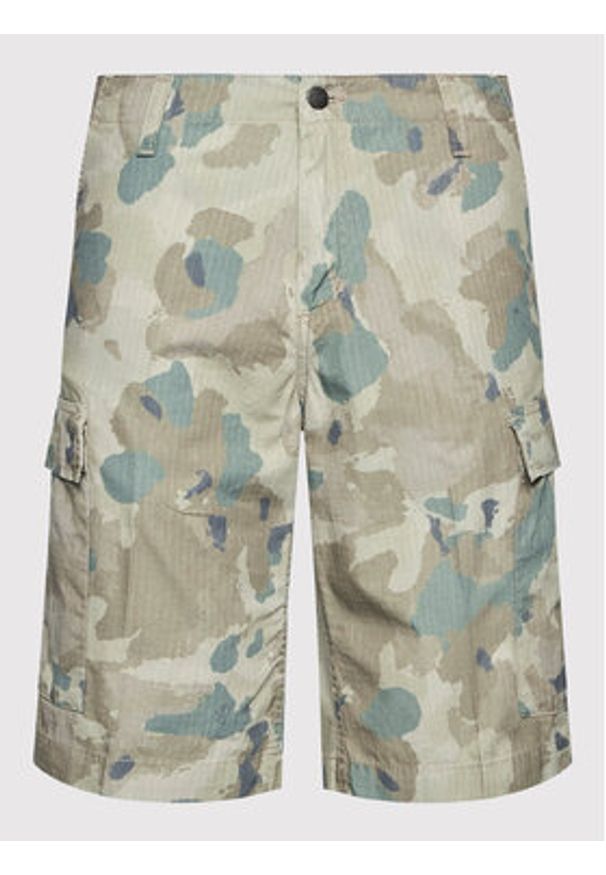 Carhartt WIP Szorty materiałowe Cargo I015999 Zielony Regular Fit. Kolor: zielony. Materiał: bawełna, materiał