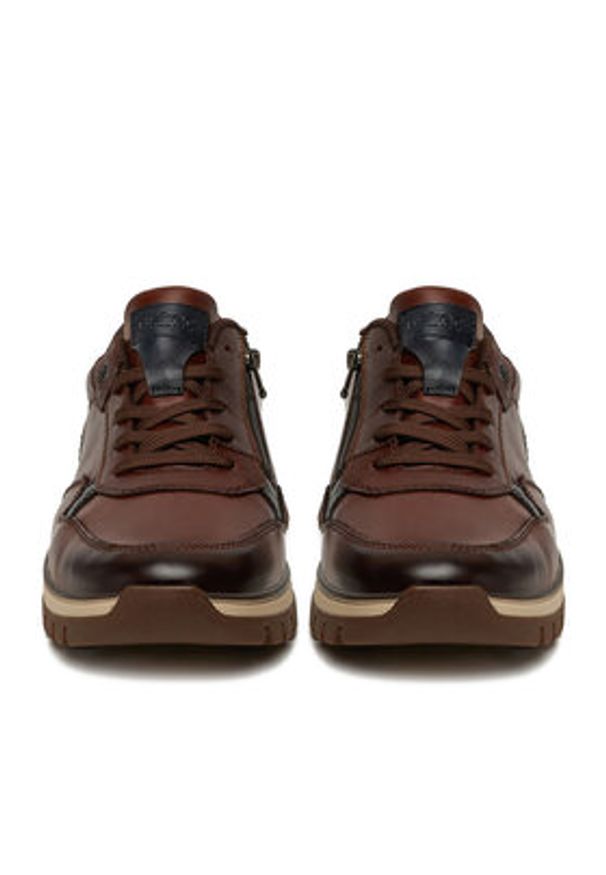 Rieker Sneakersy B9301-25 Brązowy. Kolor: brązowy. Materiał: skóra