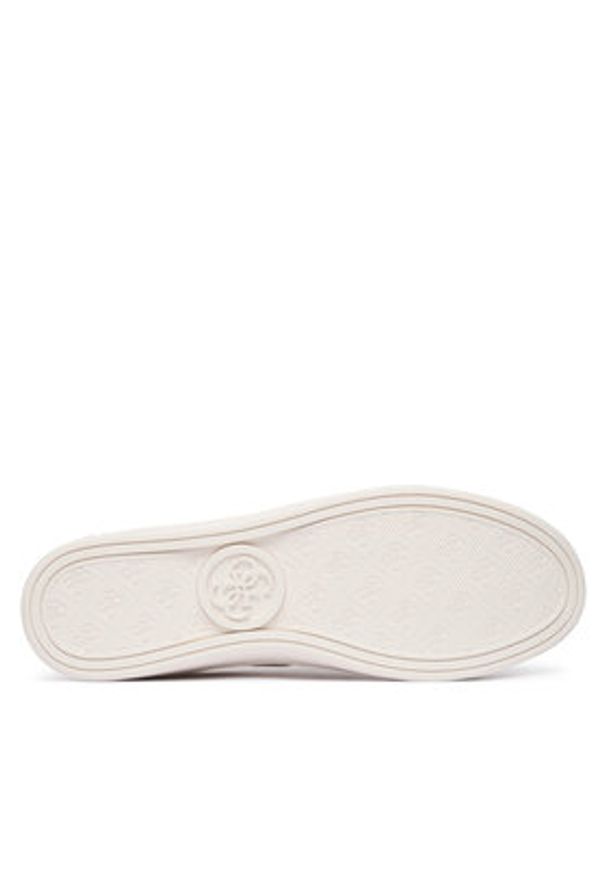 Guess Sneakersy FLTBRL ELE12 Kremowy. Kolor: kremowy. Materiał: skóra