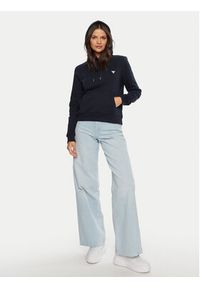 Guess Jeans Bluza W4YQ04 KC811 Granatowy Regular Fit. Kolor: niebieski. Materiał: bawełna #4