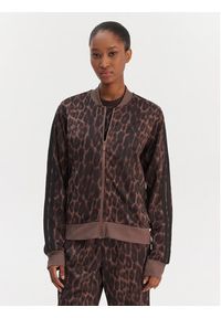 Adidas - adidas Dres Essentials 3-Stripes Animal JZ0927 Brązowy Regular Fit. Kolor: brązowy. Materiał: syntetyk #2