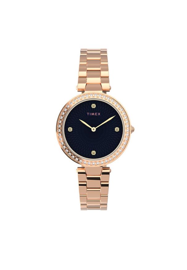 Timex Zegarek City TW2V24600 Różowe złoto. Kolor: złoty, różowy, wielokolorowy