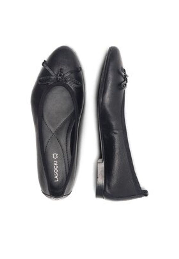 Lasocki Baleriny RST-KAJA-14 Czarny. Kolor: czarny. Materiał: skóra