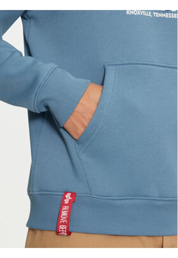 Alpha Industries Bluza 178312 Niebieski Regular Fit. Kolor: niebieski. Materiał: bawełna