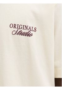 Jack & Jones T-Shirt Norrebro Typo 12282898 Écru Regular Fit. Kolor: kremowy. Materiał: bawełna #7
