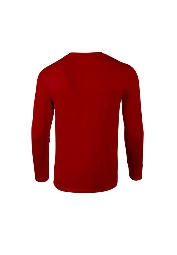 GILDAN - Koszulka Z Długim Rękawem Dla Dorosłych Unisex Soft Touch. Kolor: czerwony. Długość rękawa: długi rękaw. Długość: długie