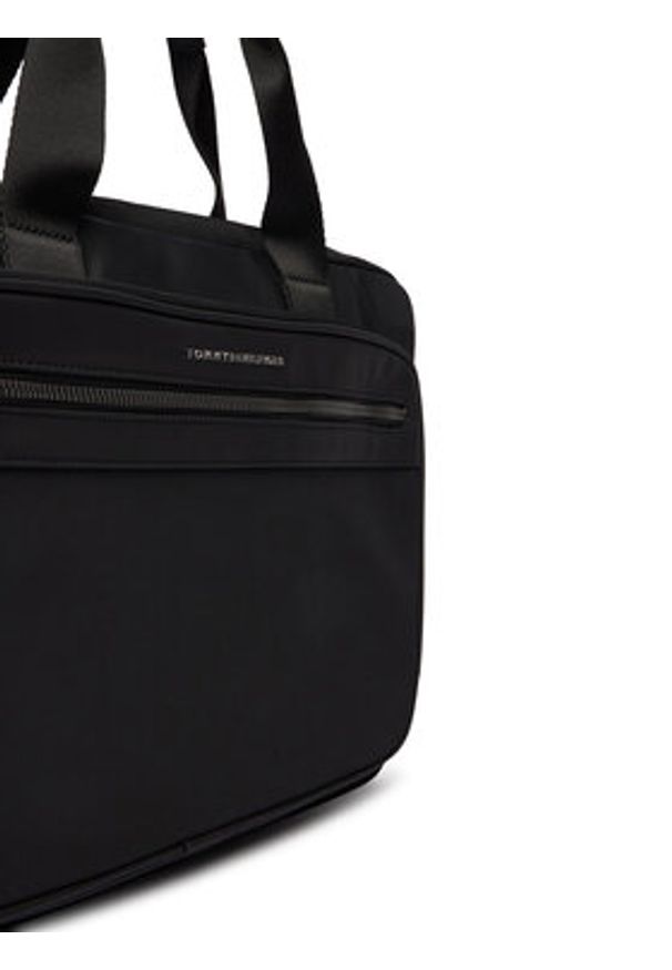 TOMMY HILFIGER - Tommy Hilfiger Torba na laptopa Th Repreve Computer Bag AM0AM14149 Czarny. Kolor: czarny. Materiał: materiał
