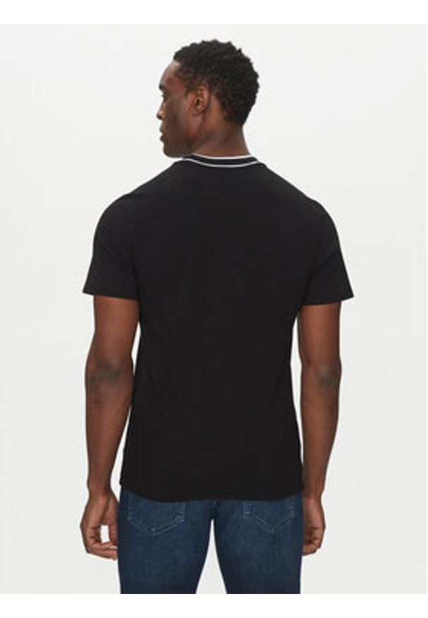 Lacoste T-Shirt TH8174 Czarny Regular Fit. Kolor: czarny. Materiał: bawełna