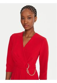 Rinascimento Sukienka koktajlowa CFC0020071002 Czerwony Regular Fit. Kolor: czerwony. Materiał: syntetyk. Styl: wizytowy #6