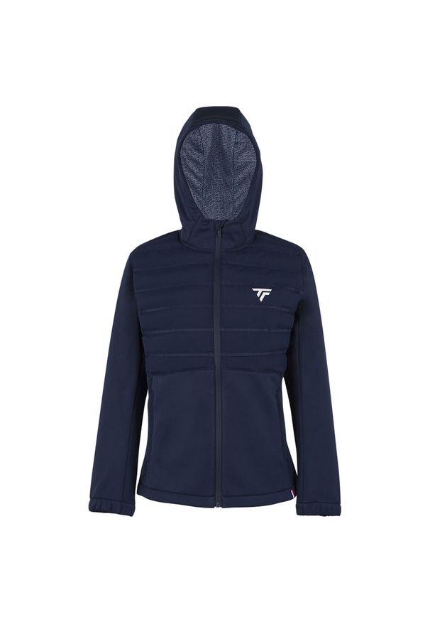 TECNIFIBRE - Damska kurtka puchowa Tecnifibre Bombshell Pro. Kolor: niebieski. Materiał: puch. Styl: sportowy