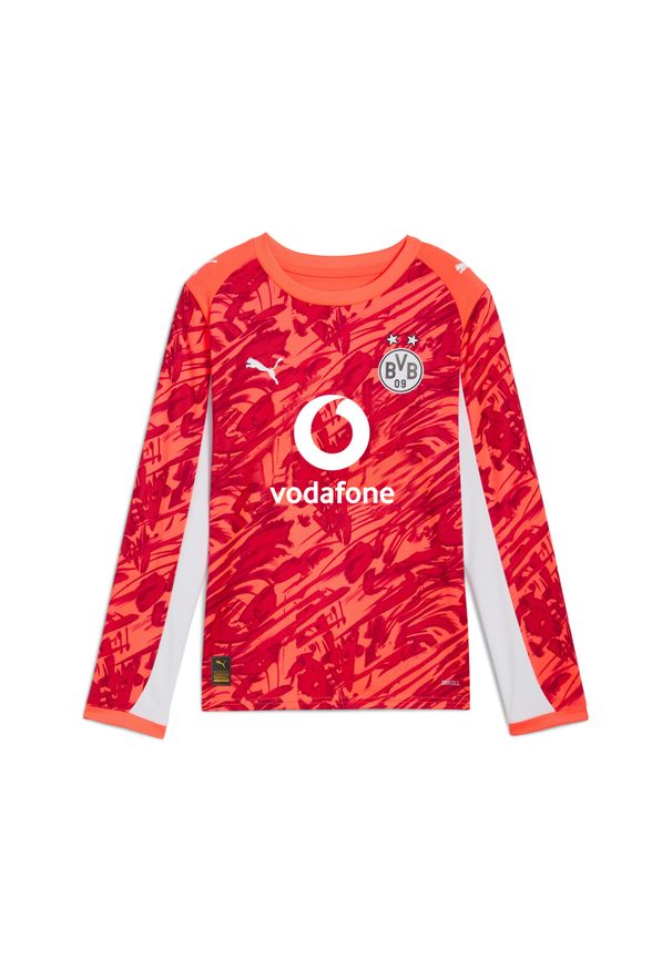 Puma - Młodzieżowa koszulka bramkarska z długim rękawem Borussia Dortmund 25/26 PUMA. Kolor: czerwony. Materiał: tkanina. Długość rękawa: długi rękaw. Długość: długie. Sport: piłka nożna