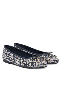 TOMMY HILFIGER - Tommy Hilfiger Baleriny Th Charm Jacquard Ballerina FW0FW09504 Kolorowy. Materiał: materiał. Wzór: kolorowy #4