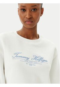 TOMMY HILFIGER - Tommy Hilfiger Bluza WW0WW45430 Écru Regular Fit. Materiał: bawełna