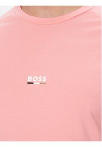 BOSS T-Shirt 50517970 Różowy jasny Slim Fit. Kolor: różowy. Materiał: bawełna #2