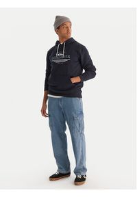 Quiksilver Bluza Screen Fleece Classic EQYFT05137 Granatowy Regular Fit. Kolor: niebieski. Materiał: bawełna #3