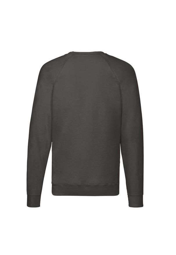 FRUIT OF THE LOOM - Lekki Męski Sweter Raglanowy. Kolor: szary. Długość rękawa: raglanowy rękaw