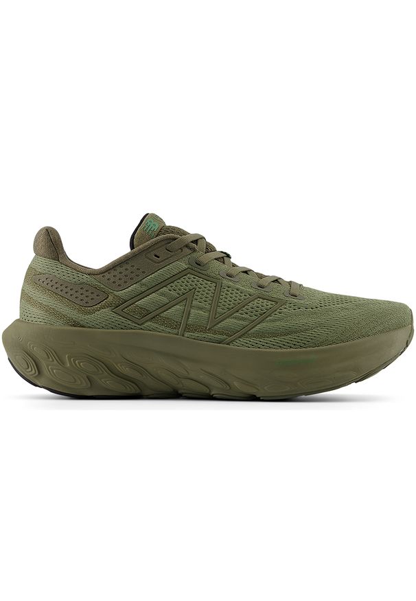 Buty do biegania unisex New Balance Fresh Foam 1080 v13 U1080I13 – zielone. Okazja: na co dzień. Kolor: zielony. Materiał: materiał. Szerokość cholewki: normalna. Sport: fitness, bieganie