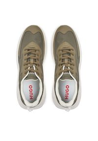 Hugo - HUGO Sneakersy Leon 50536960 10254074 01 Khaki. Kolor: brązowy. Materiał: materiał