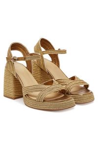 Castañer Espadryle Valle/142 023116 Złoty. Kolor: złoty. Materiał: materiał #4