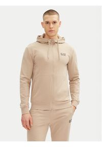 EA7 Emporio Armani Dres 8NPV63 PJVRZ U6155 Beżowy Regular Fit. Kolor: beżowy. Materiał: bawełna #5
