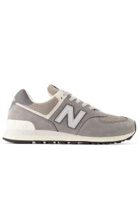 Buty unisex New Balance U574SNV - szare. Kolor: szary. Materiał: guma, skóra, zamsz, materiał, syntetyk. Szerokość cholewki: normalna. Model: New Balance 574 #1