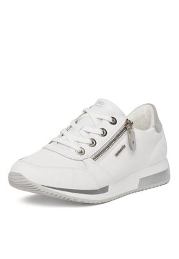 Remonte Sneakersy D0H11-80 Biały. Kolor: biały. Materiał: skóra, syntetyk