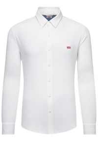 Levi's® Koszula Long Sleeved Shirt 86625-0002 Biały Slim Fit. Kolor: biały. Materiał: bawełna