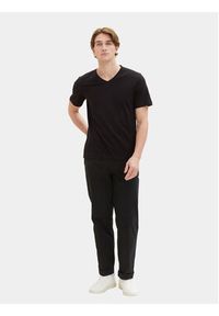 Tom Tailor Komplet 2 t-shirtów 1037738 Czarny Regular Fit. Kolor: czarny. Materiał: bawełna #6