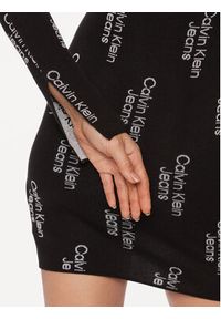 Calvin Klein Jeans Sukienka codzienna J20J222526 Czarny Slim Fit. Okazja: na co dzień. Kolor: czarny. Materiał: lyocell. Typ sukienki: proste. Styl: casual #3