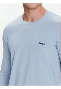 BOSS Longsleeve Mix&Match 50515389 Błękitny Regular Fit. Kolor: niebieski. Materiał: bawełna. Długość rękawa: długi rękaw #4