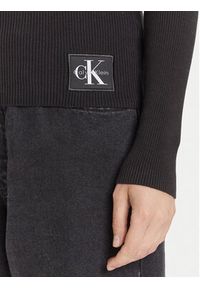 Calvin Klein Jeans Golf LV047D350G Czarny Regular Fit. Typ kołnierza: golf. Kolor: czarny. Materiał: bawełna #4