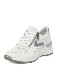 Rieker Sneakersy CEO-N4340-80 Biały. Kolor: biały. Materiał: syntetyk, skóra #3