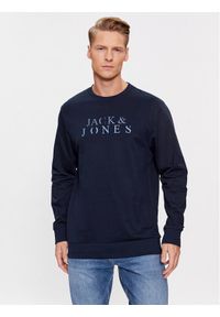 Jack & Jones - Jack&Jones Bluza 12244404 Granatowy Standard Fit. Kolor: niebieski. Materiał: bawełna #1
