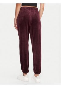 DKNY Sport Spodnie dresowe DP5P3702 Bordowy Regular Fit. Kolor: czerwony. Materiał: syntetyk