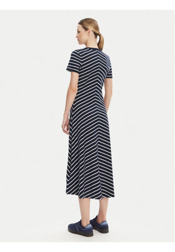 TOMMY HILFIGER - Tommy Hilfiger Sukienka codzienna WW0WW44547 Granatowy Regular Fit. Okazja: na co dzień. Kolor: niebieski. Materiał: bawełna. Typ sukienki: proste. Styl: casual