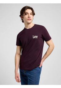 Lee - MESKA KOSZULKA LEE MEDIUM WOBBLY LEE TEE DEEP WINE 112370506 #1