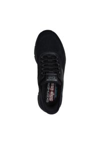 skechers - Męskie D'LUX WALKER 2.0 REZINATE Slip-On Czarny. Zapięcie: bez zapięcia. Kolor: czarny. Materiał: poliester, materiał