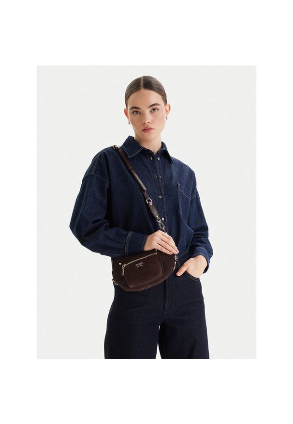 Torebka Guess. Kolor: brązowy