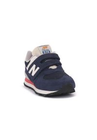 Buty do chodzenia dla dzieci New Balance PV574VPN. Kolor: niebieski. Materiał: zamsz. Szerokość cholewki: normalna. Model: New Balance 574. Sport: turystyka piesza