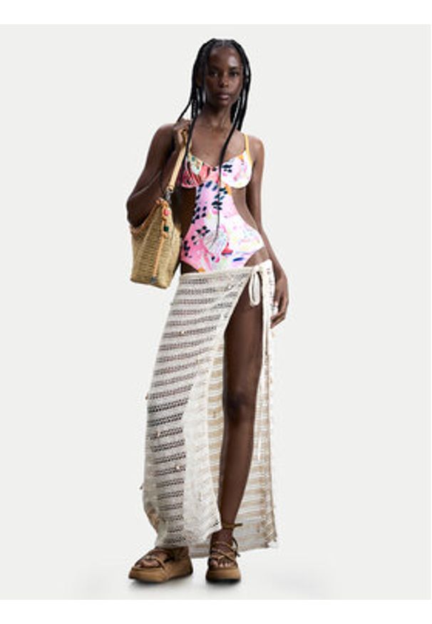 Desigual Strój kąpielowy Nasau 26SWMK17 Kolorowy. Materiał: syntetyk. Wzór: kolorowy