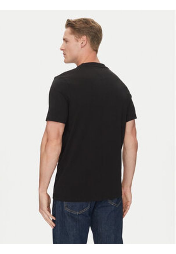 TOMMY HILFIGER - Tommy Hilfiger T-Shirt Stack MW0MW38622 Czarny Regular Fit. Kolor: czarny. Materiał: bawełna