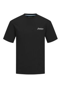 Jack & Jones - Jack&Jones Komplet t-shirt i szorty sportowe Beau 12277466 Czarny Relaxed Fit. Kolor: czarny. Materiał: bawełna. Styl: sportowy #5