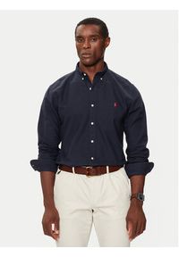 Polo Ralph Lauren Koszula Bsr 710723610 Granatowy Slim Fit. Typ kołnierza: polo. Kolor: niebieski. Materiał: bawełna #8
