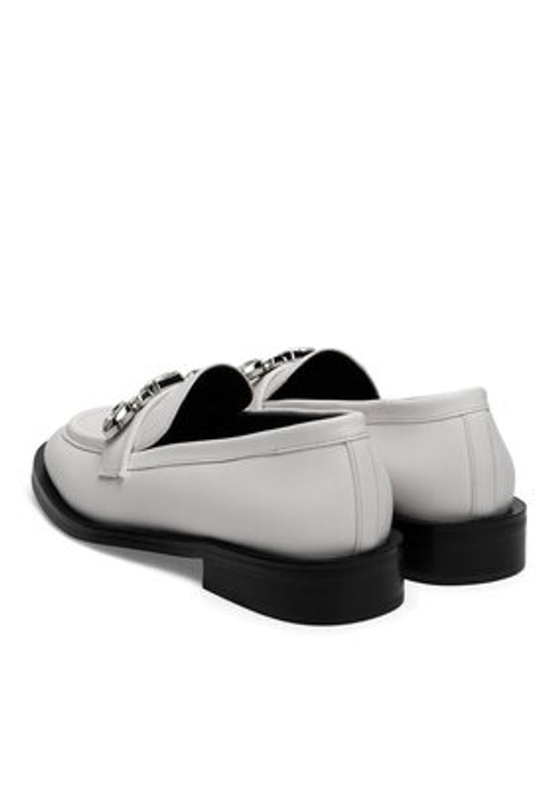Eva Minge Loafersy WGA3289-1Z Biały. Kolor: biały. Materiał: skóra
