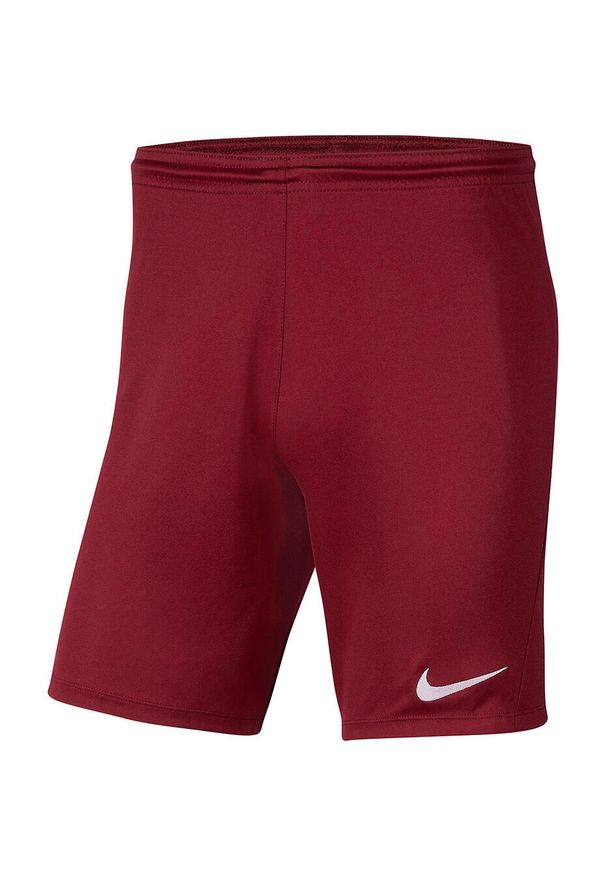 Spodenki piłkarskie męskie Nike Dry Park III treningowe szybkoschnące Dri Fit. Kolor: czerwony, wielokolorowy, brązowy. Technologia: Dri-Fit (Nike). Sport: piłka nożna