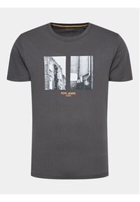 Pepe Jeans T-Shirt Worth PM508956 Szary Regular Fit. Kolor: szary. Materiał: bawełna #4
